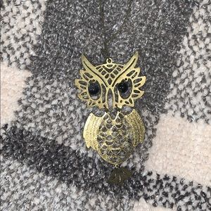 Funky owl necklace